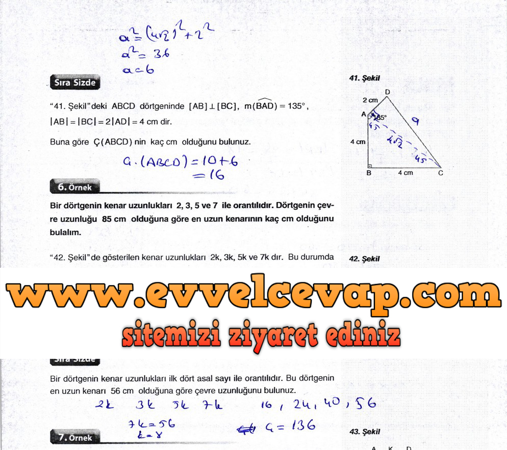 10. Sınıf Aydın Yayıncılık Matematik Ders Kitabı Sayfa 218 Cevabı