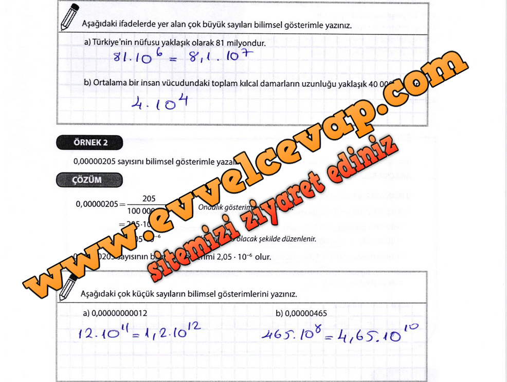 8. Sınıf Matematik Meb Yayınları Ders Kitabı Sayfa 50 Cevapları